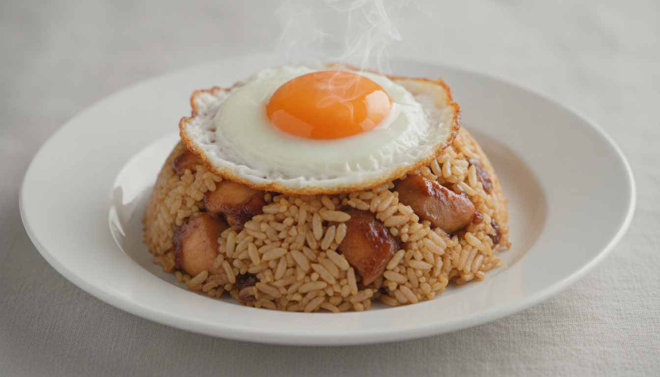 푸짐한끼 계란후라이&치킨데리볶음밥