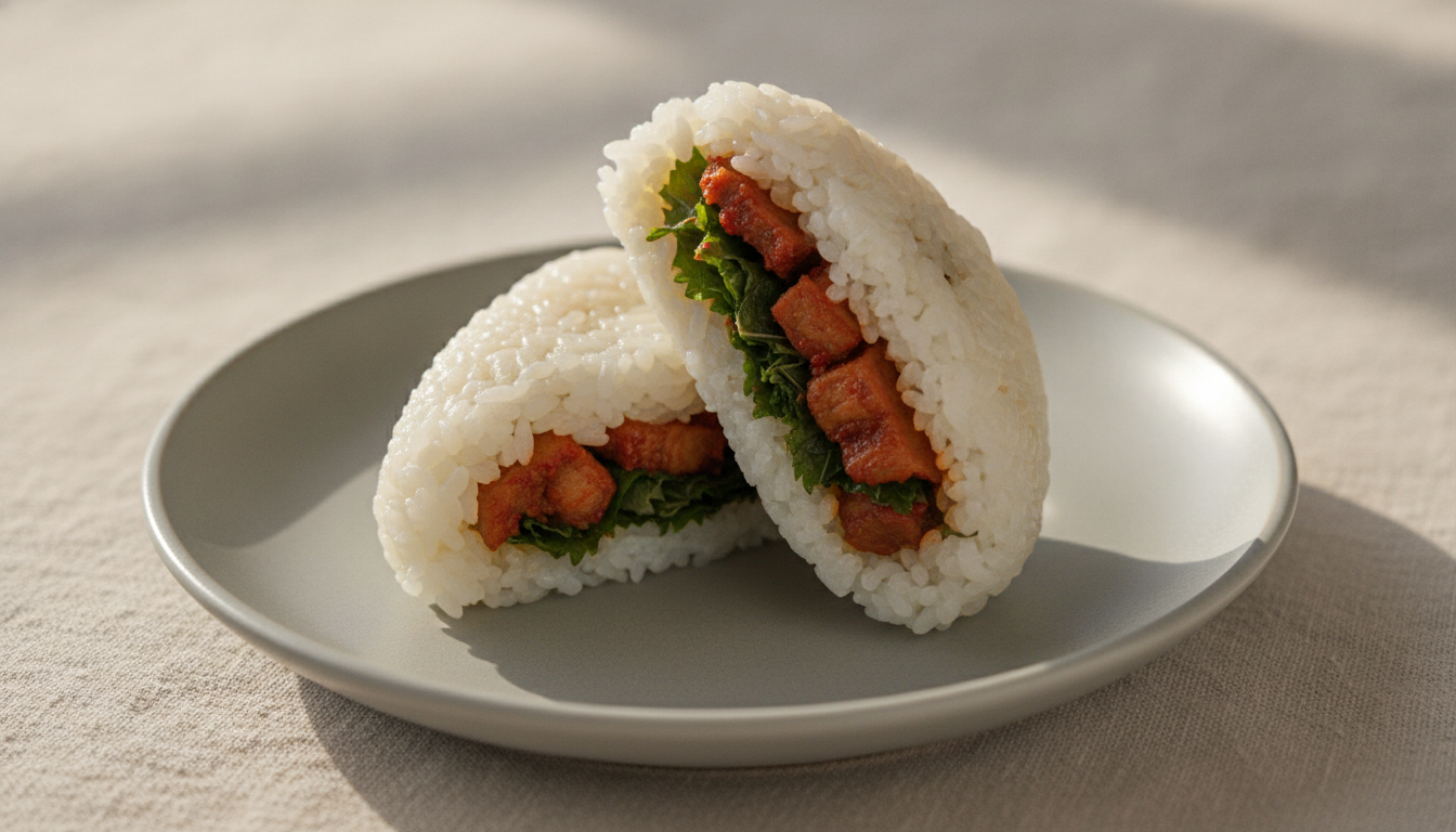깻잎제육볶음 삼각김밥