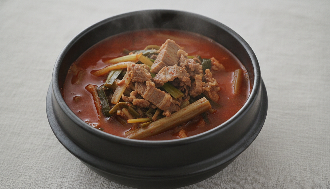 진한 차돌 육개장