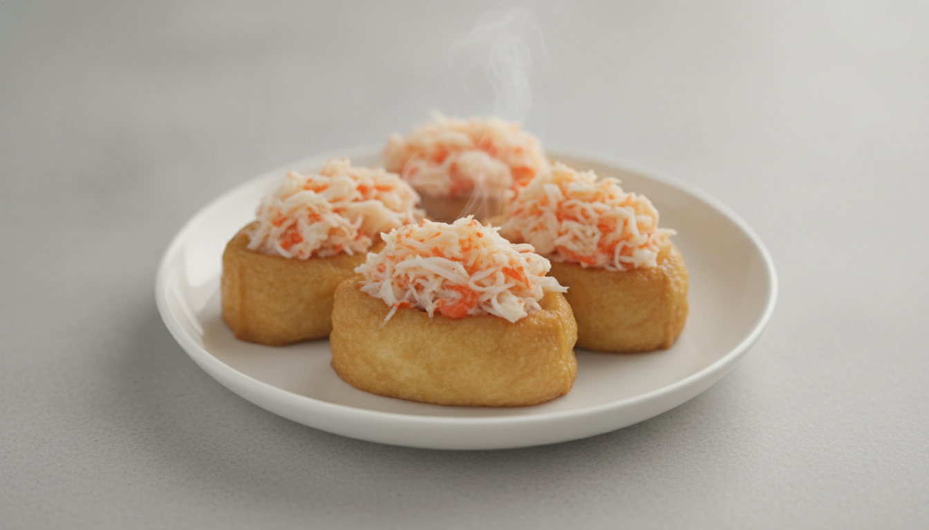크랩토핑 유부초밥