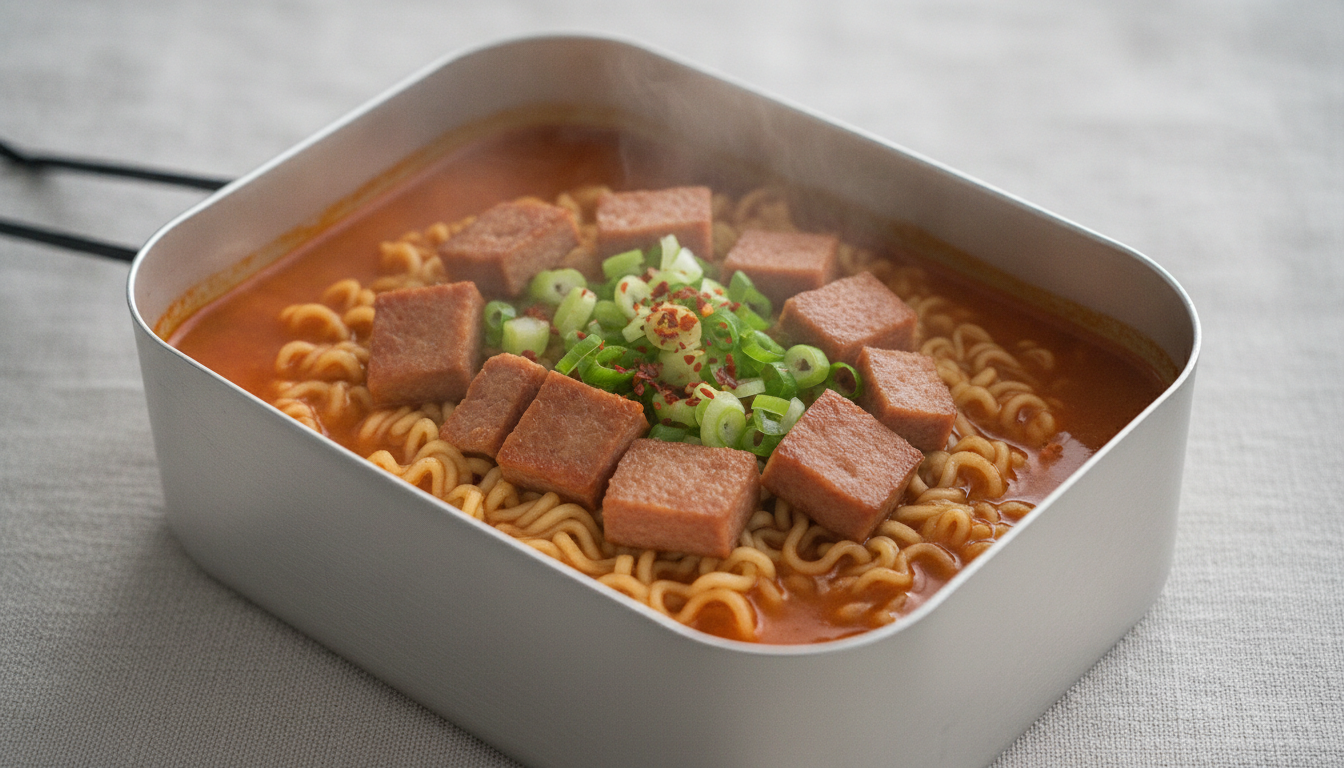 스팸반합라면