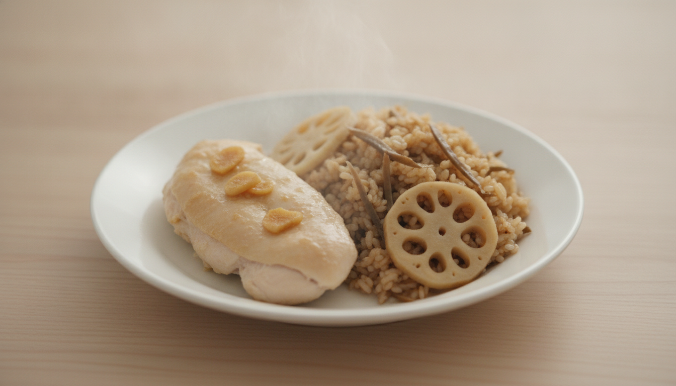 연근우엉밥&스팀닭가슴살 마늘맛