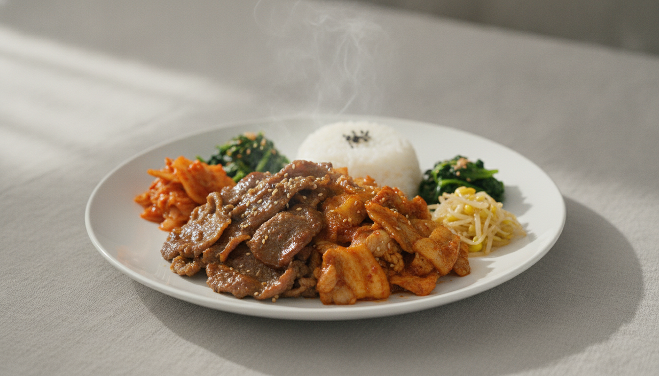 백종원 고기2배 정식