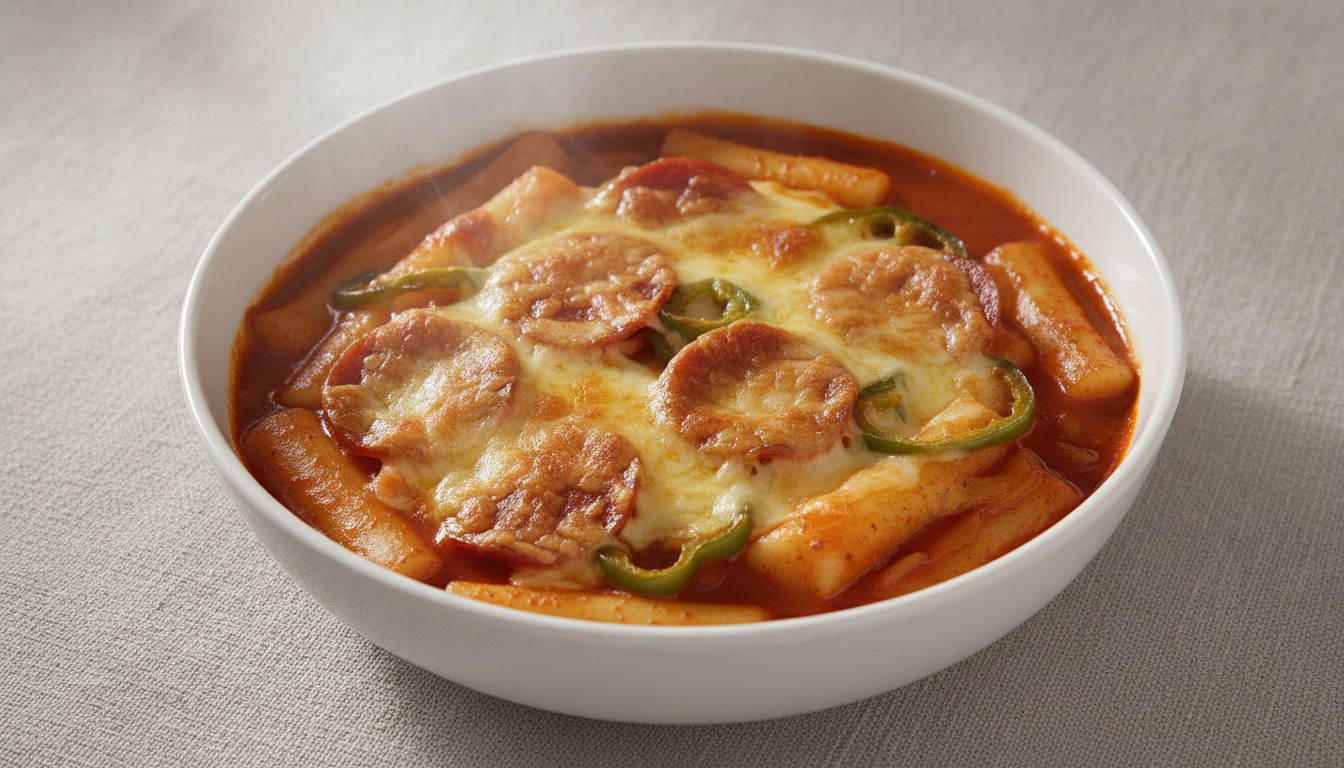 꽁꽁 피자떡볶이