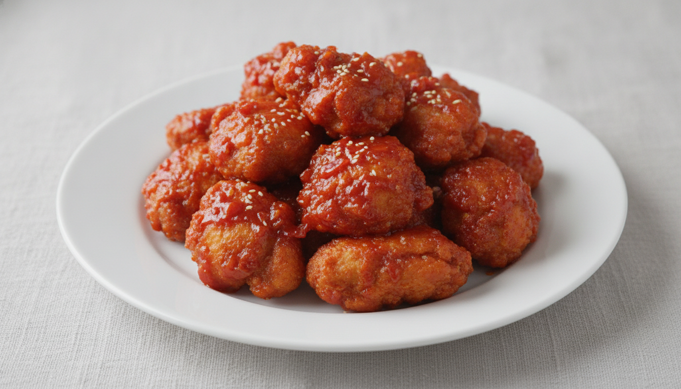 크런치킨 불타는매운맛