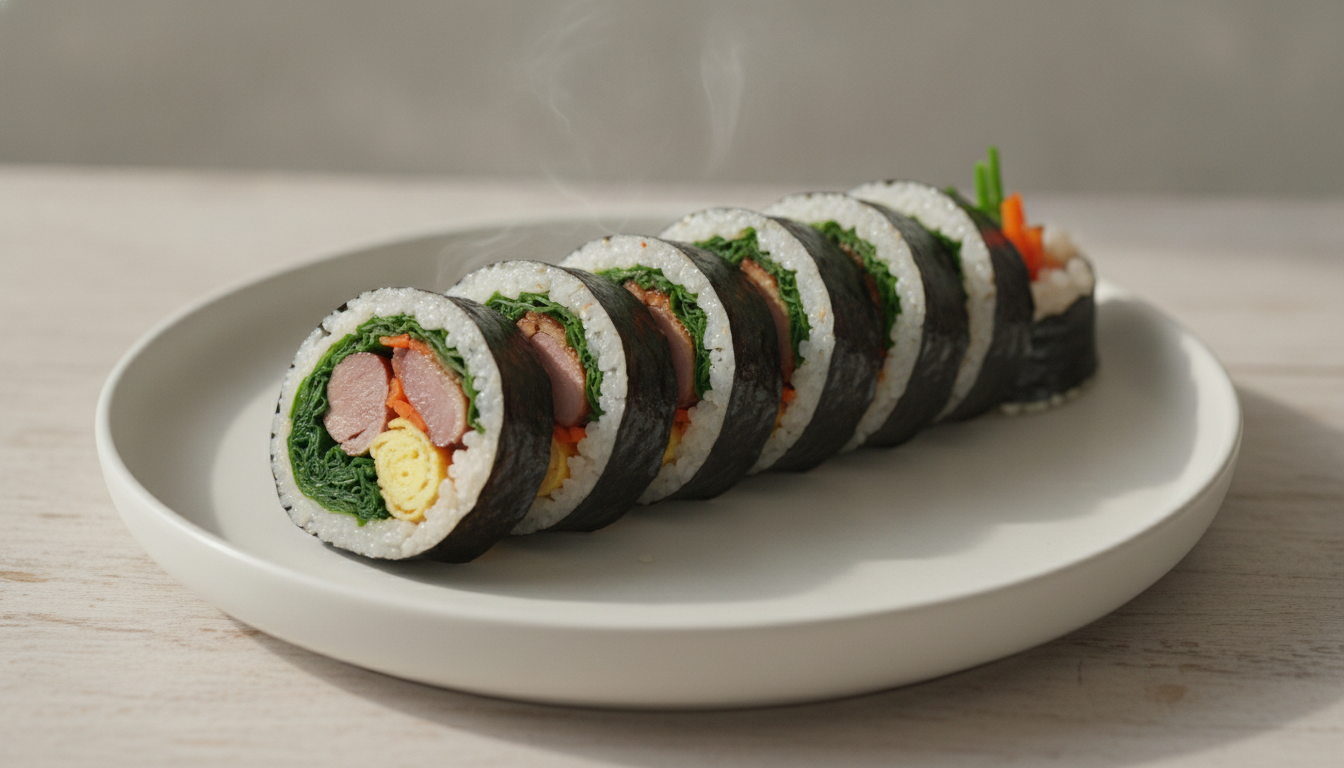 훈제오리부추왕김밥
