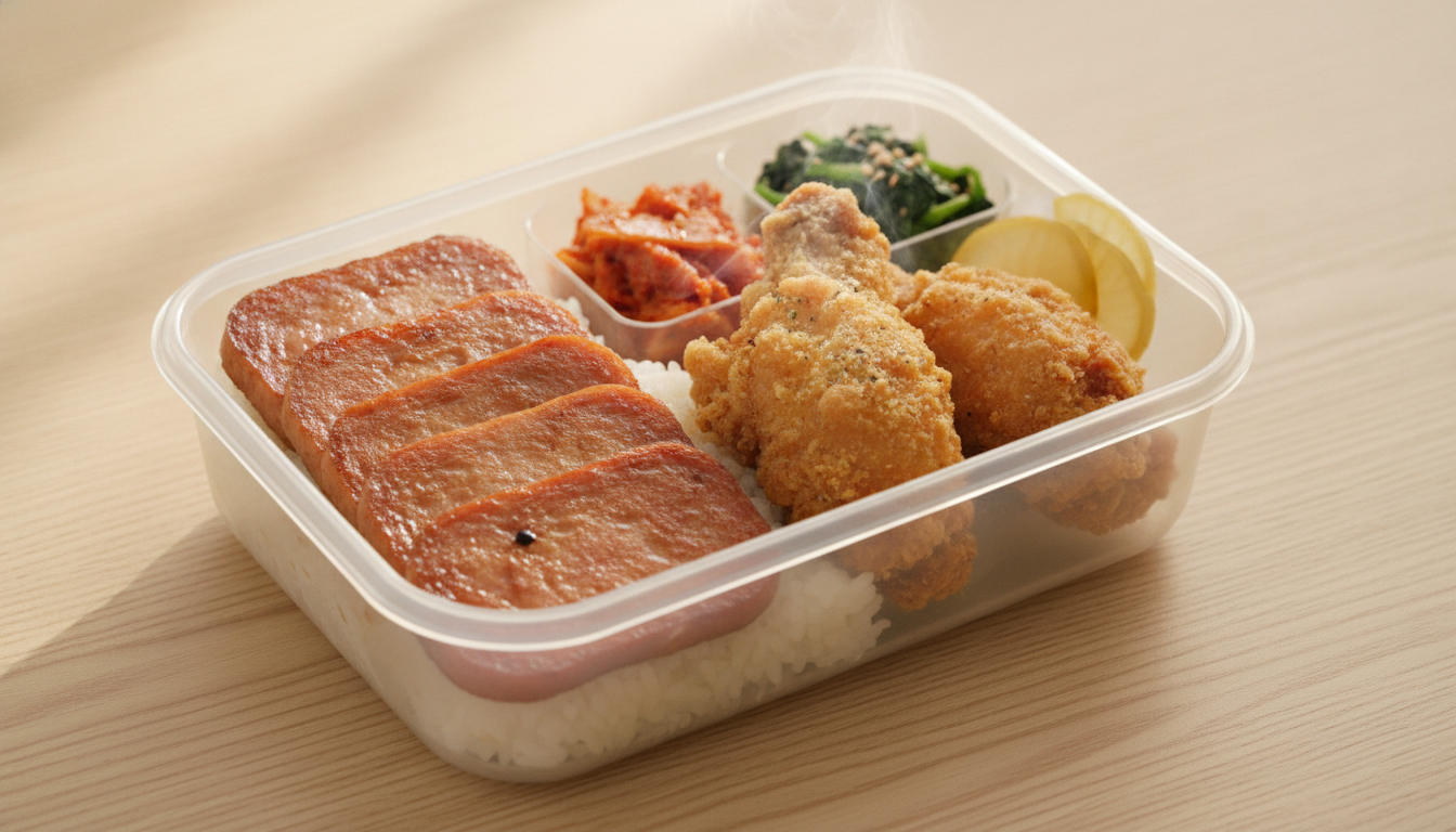 스팸&치킨 도시락