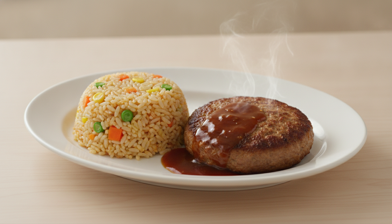 루틴밀 야채볶음밥&함박스테이크