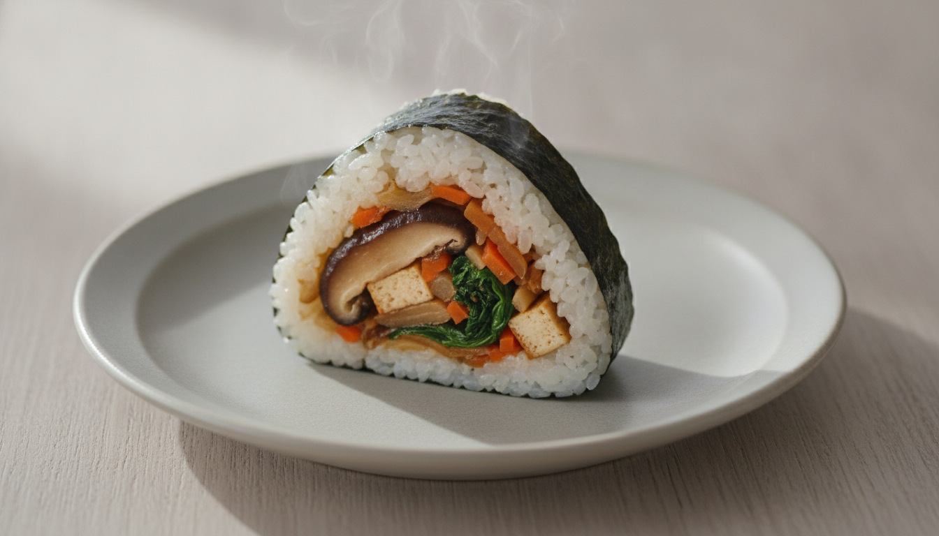 채식장조림 삼각김밥