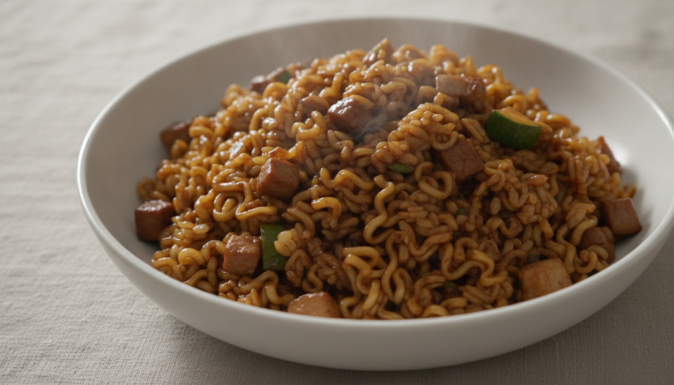 을지로 라면볶음밥(짜장맛)