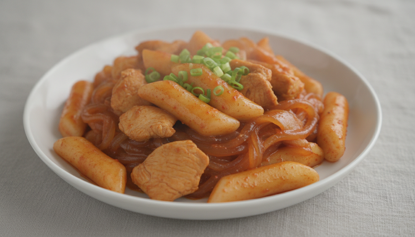 닭가슴살 통밀곤약 떡볶이