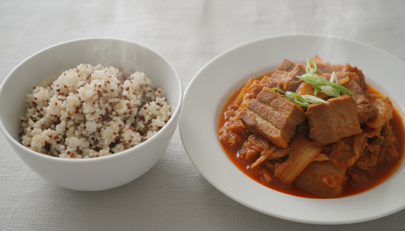퀴노아영양밥&돼지고기김치찜