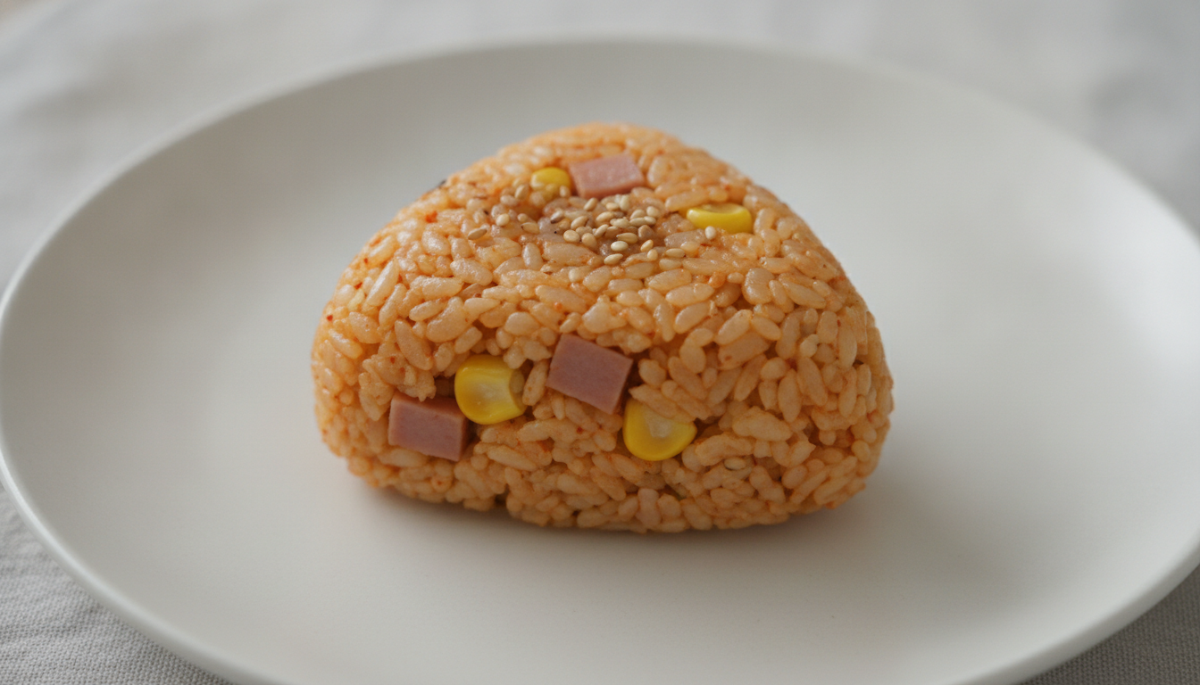 콘햄김치볶음밥 삼각김밥