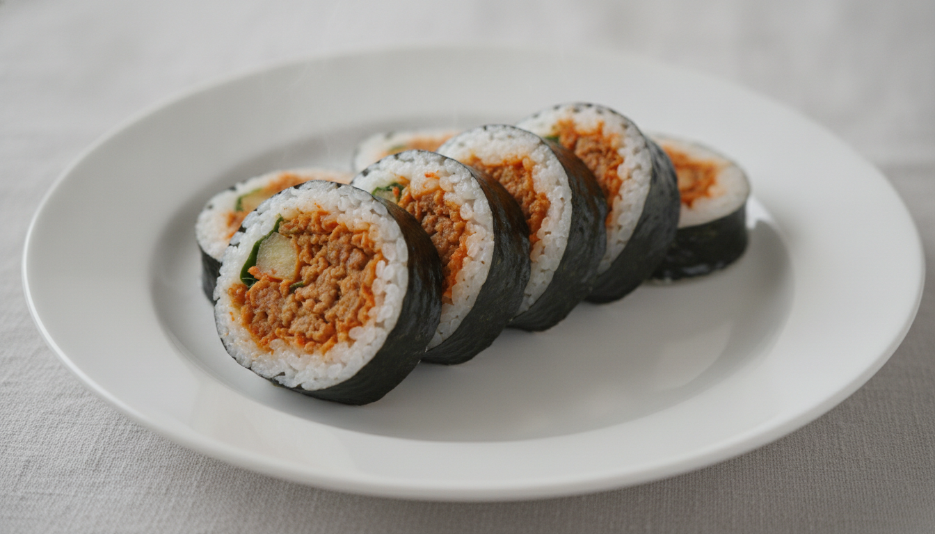 탑티어 매콤돼지김치김밥