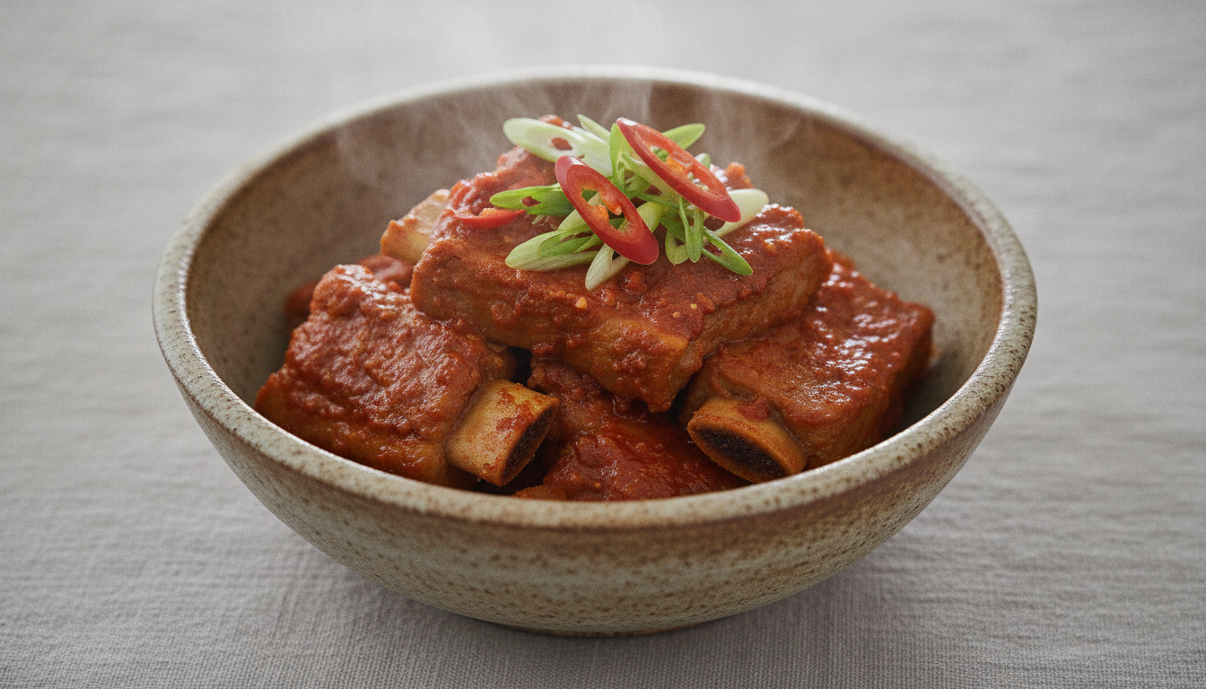 수비드 매운돼지갈비찜