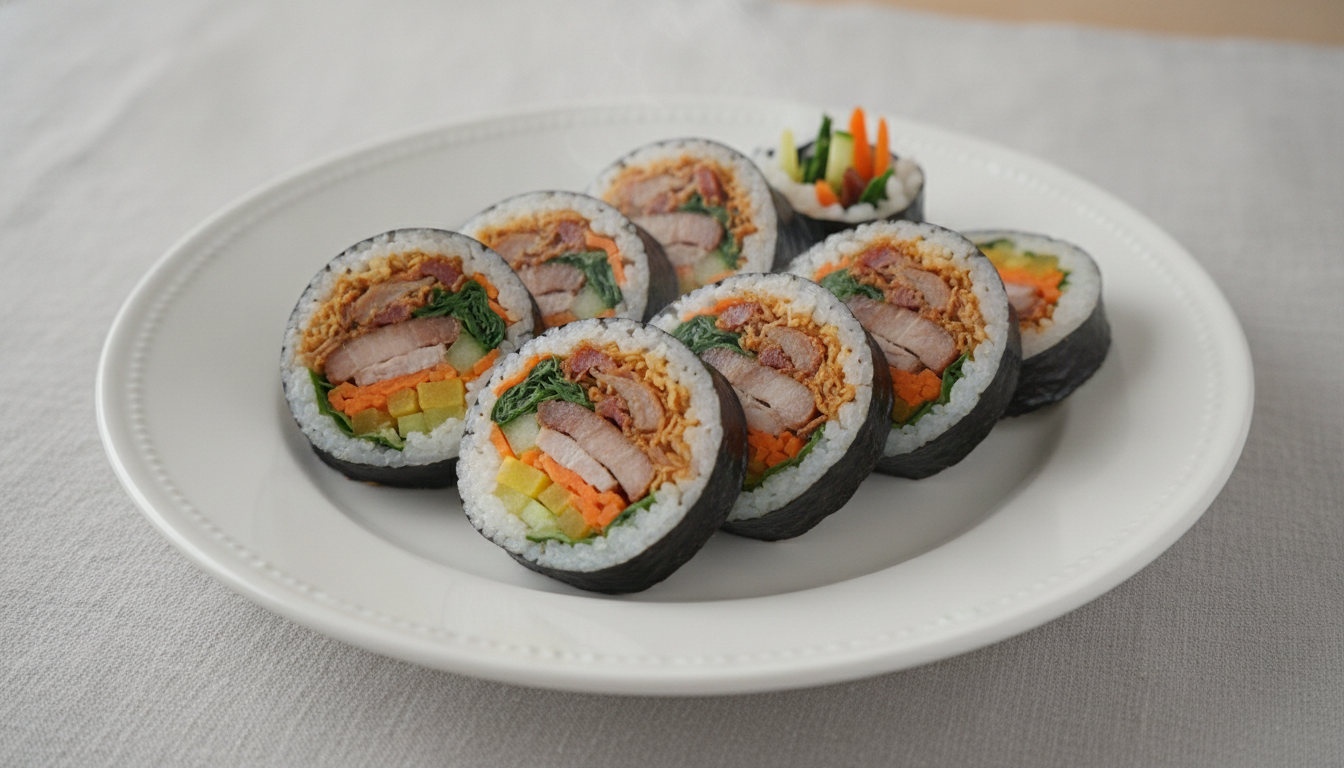 트리플 포크 김밥