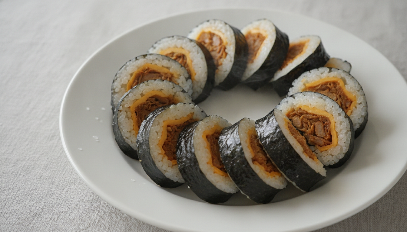 치즈돼지갈비찜김밥