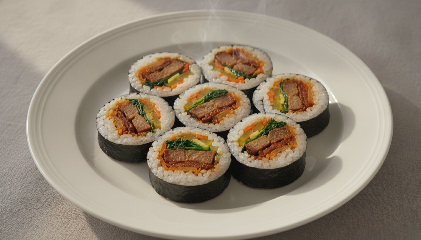백종원 열탄불고기 김밥