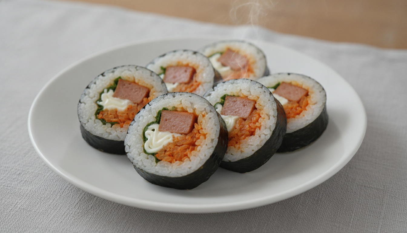 스팸마요&김치 김밥