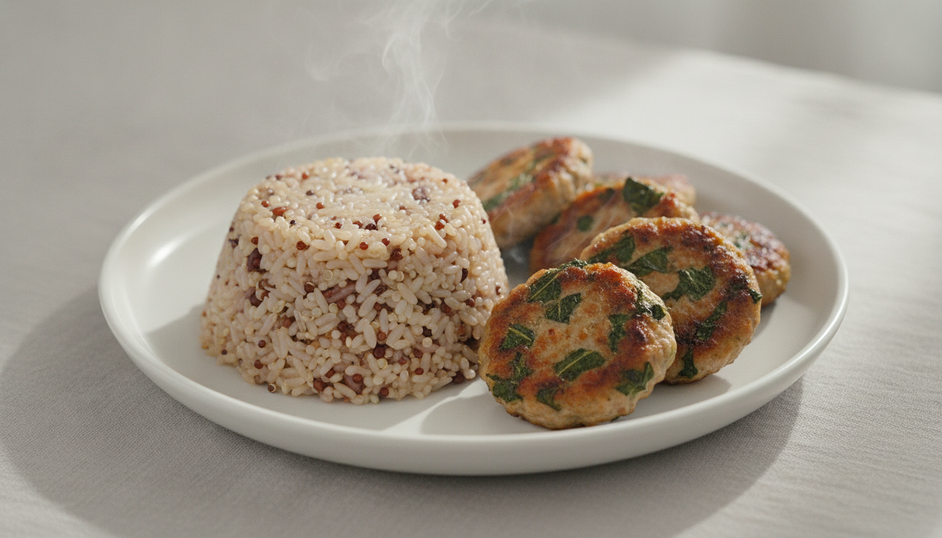퀴노아영양밥&깻잎동그랑땡
