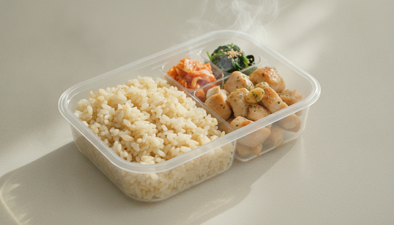 맛있닭 다이어트 도시락 카무트밥 & 소프트안심 마늘맛