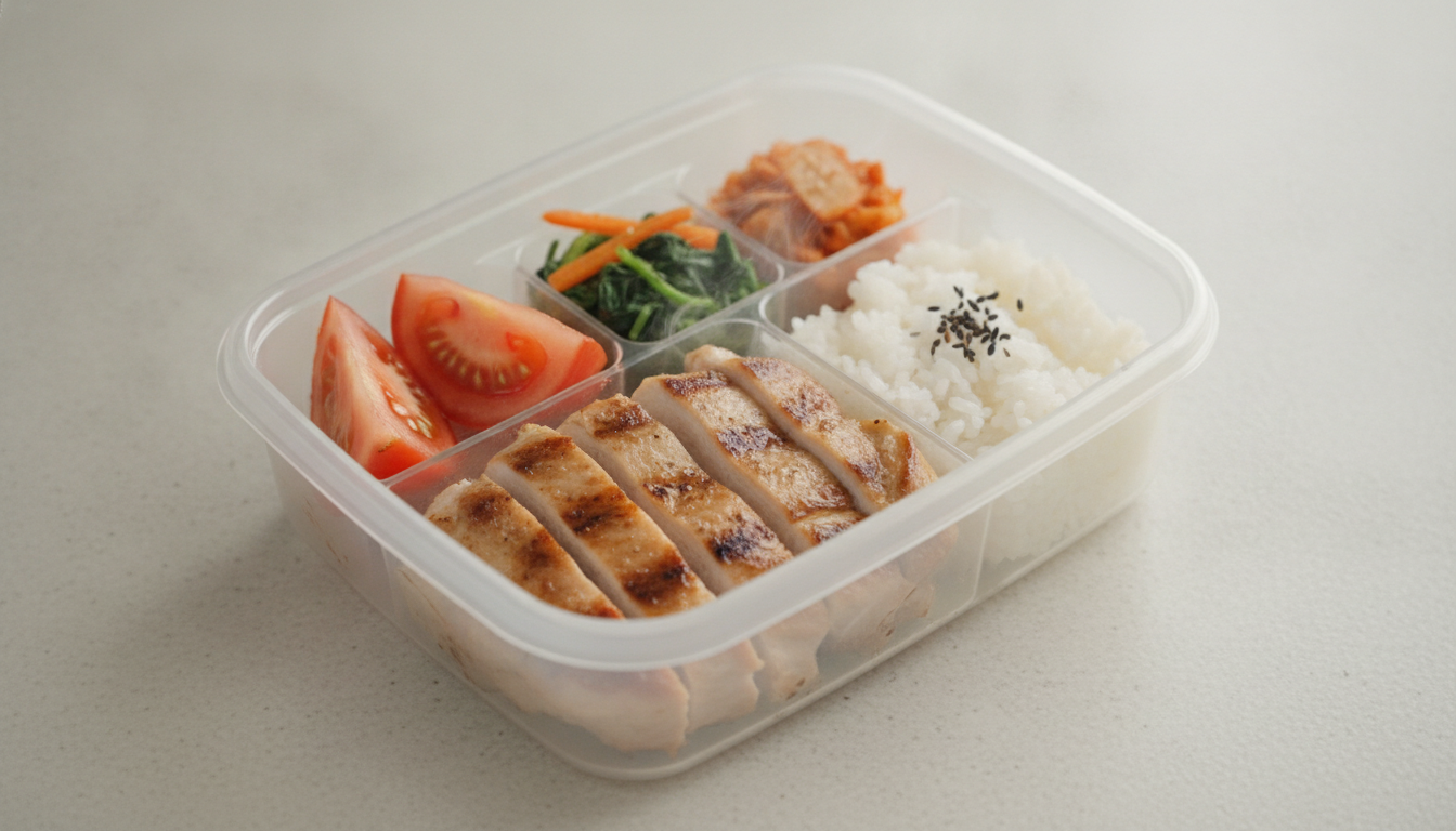 토마토 닭가슴살 스테이크 도시락