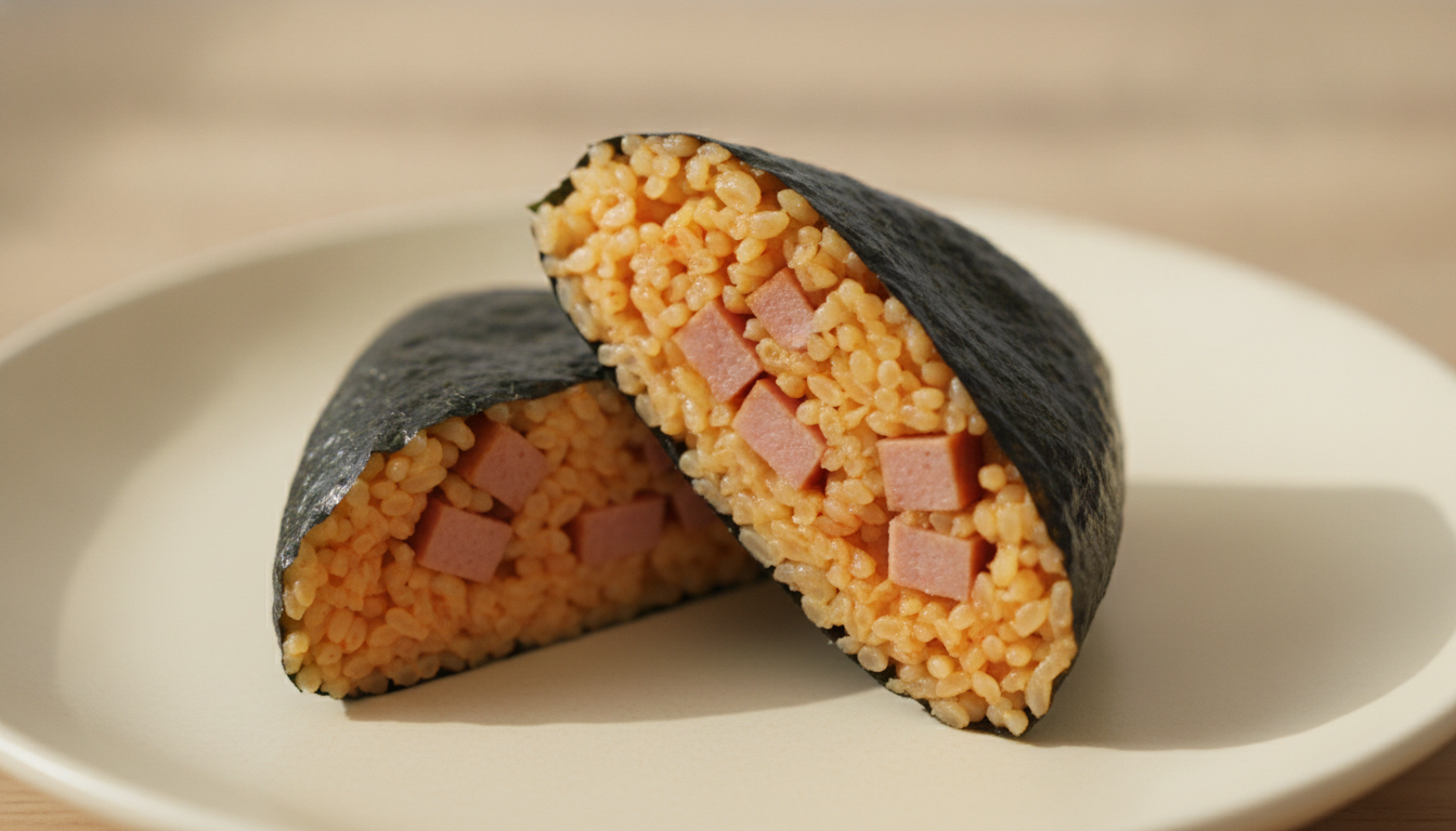 스팸김치볶음밥 삼각김밥