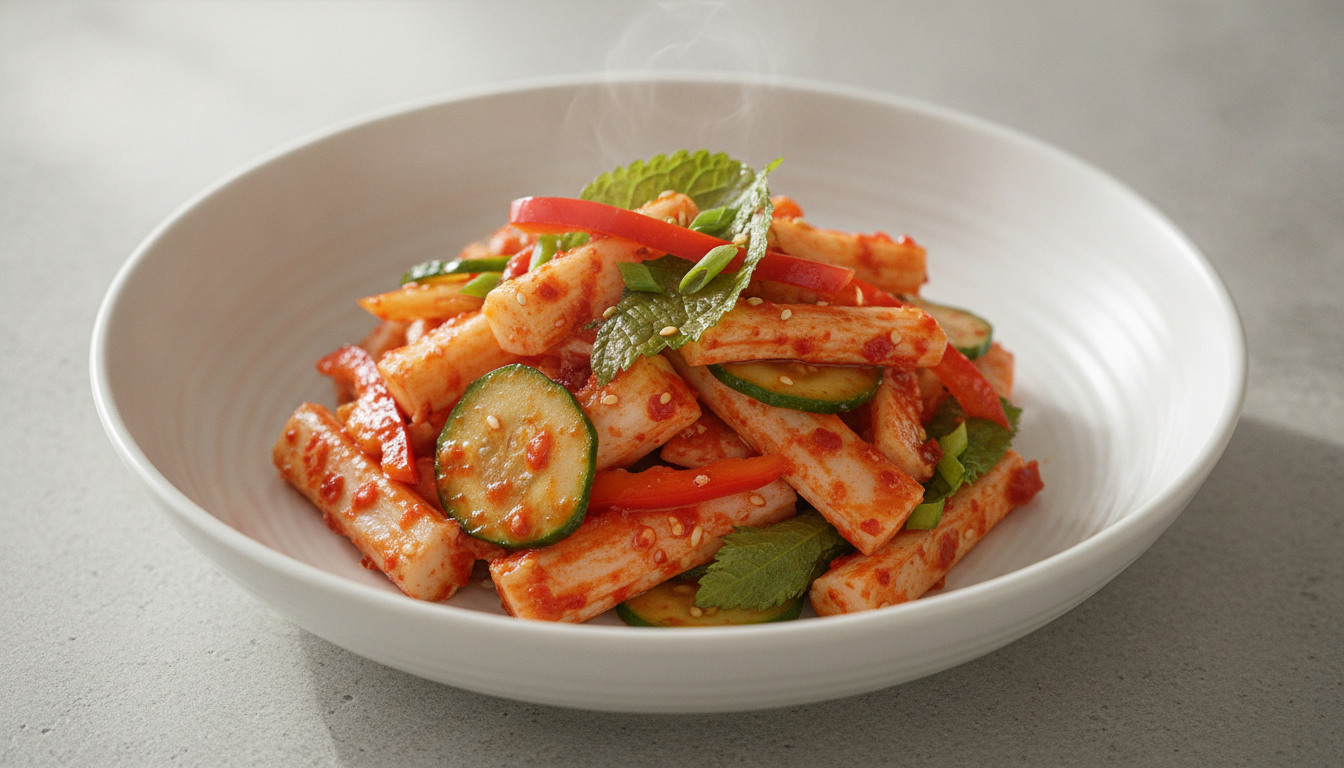꽃맛살 칠리샐러드
