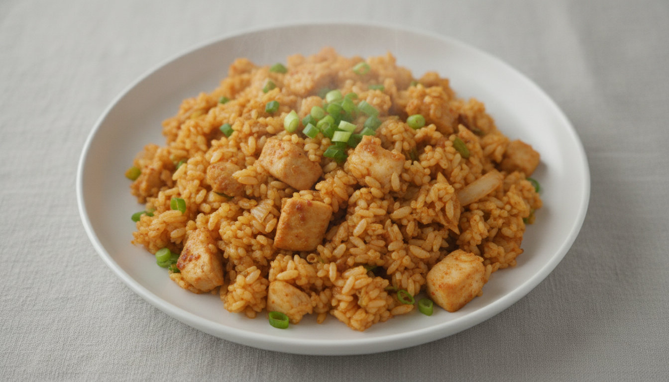 맛있는 닭가슴살 깍두기 볶음밥