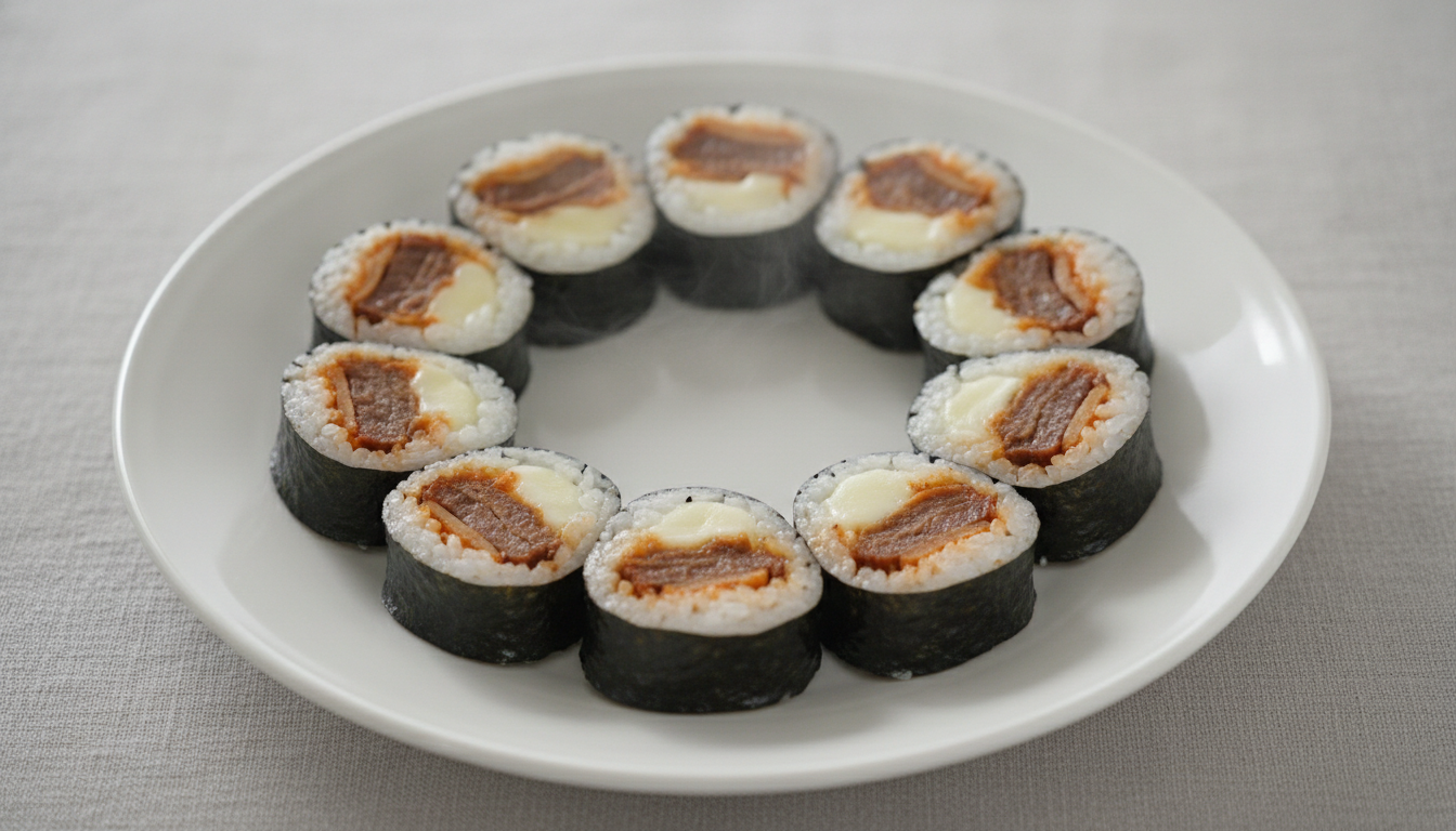 치즈갈비찜김밥
