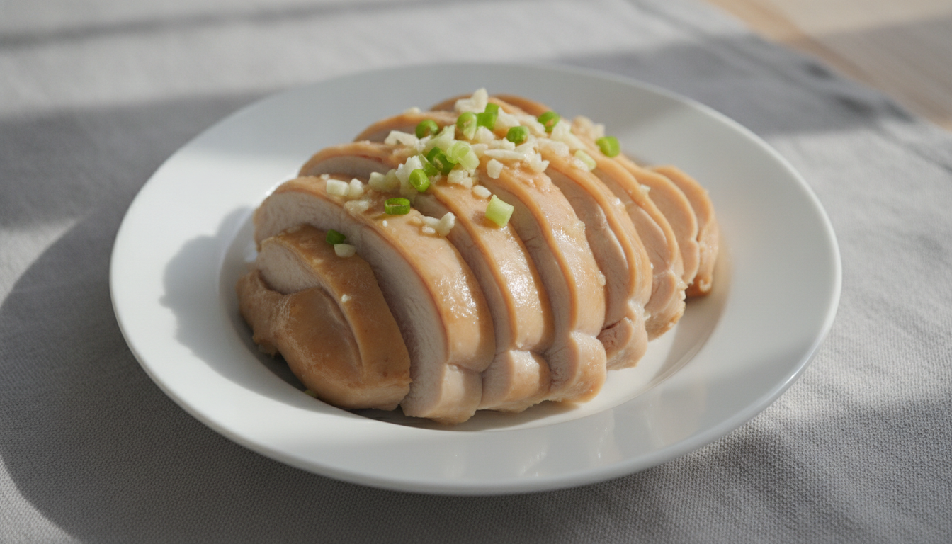 육화식당 촉촉한 스팀 닭가슴살 마늘맛