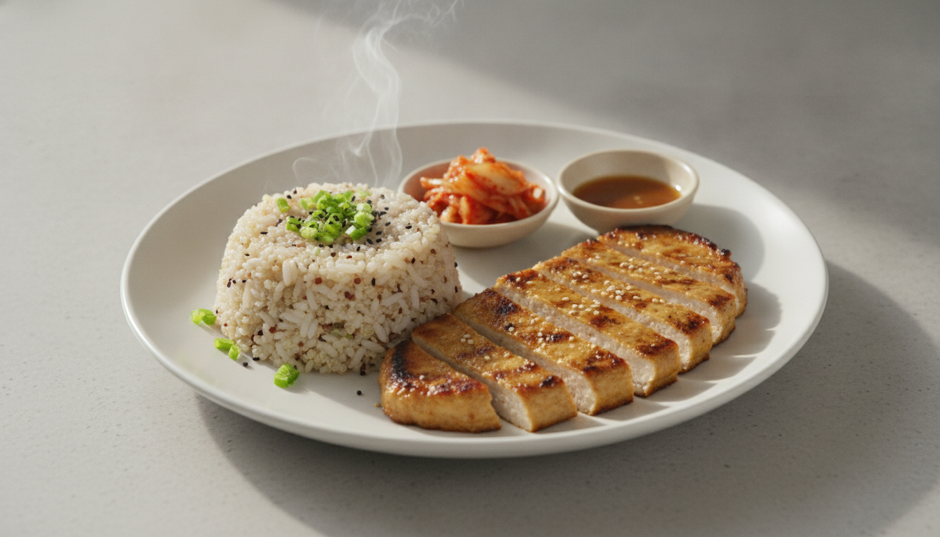 퀴노아영양밥&두부닭가슴살스테이크