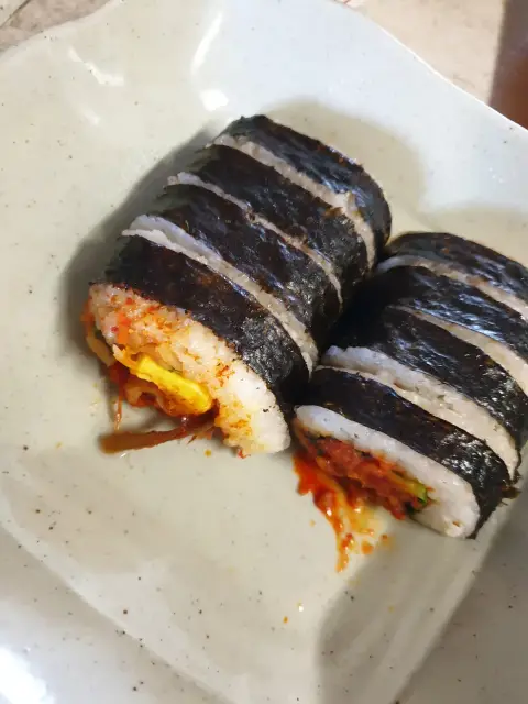 깽앵스님의 김치김밥 후기 이미지